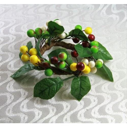 Free shipping christmas fruit decoration napkin ring, napkin holder for wedding