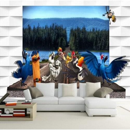 Large 3D murals anime wallpaper wallpaper cartoon theme of children room custom background wall custom size