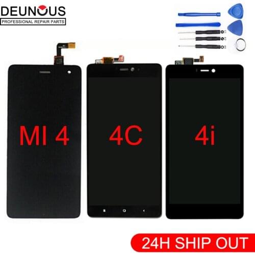 New 5 Display For XIAOMI Mi4 LCD Touch Screen with Frame for Xiaomi Mi4C LCD Display Mi 4 4C 4i Mi4i LCD Replacement