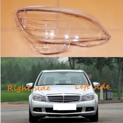 For Benz C-Class W204 C180 C200 C220 C280 C300 2007 2008 2009 2010 Car Headlight cover Headlamp Lens Auto Shell Cover