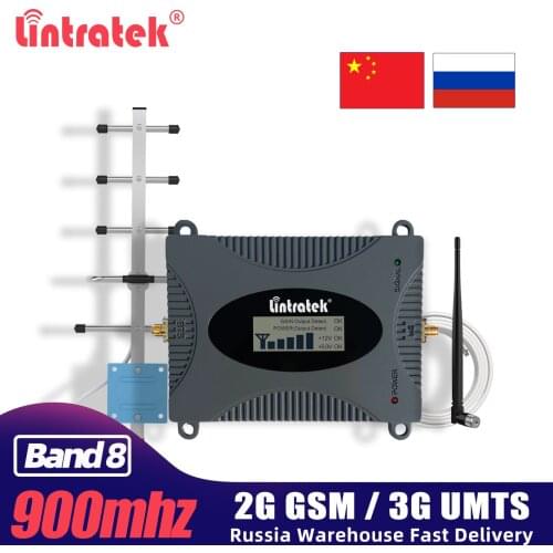 Lintratek GSM 2G 900 Mobile Signal Repeater 3G UMTS-900 Cell Phone 900mhz Band 8 Booster Amplifier Russia Free Shipping for Call