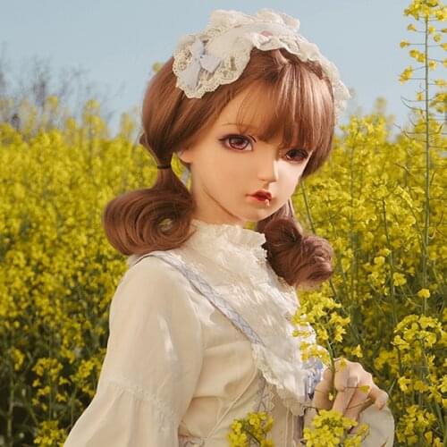 KM910) Top Quality Handmade Female Girl Resin Half Head Cosplay Japanese Role Play BJD Kigurumi Mask Crossdresser Doll