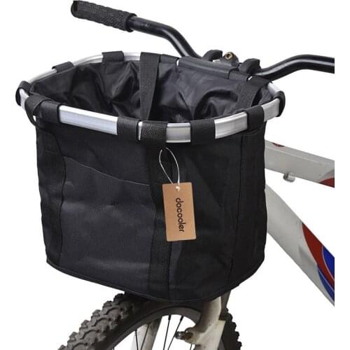 Bicycle Basket Handlebar Pouch Bicycle Front Bag Cycling Carryings Holder Bike Riding Pouch Pet Carrier High Quality