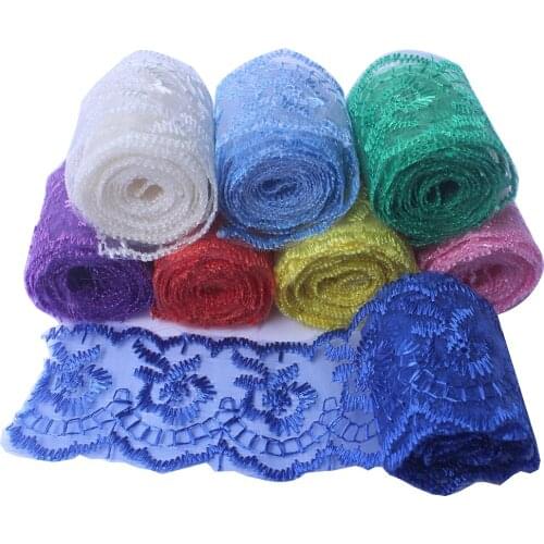 4CM Wide Embroidery Lace DIY Clothes Accessories Curtain sofa cushion Decoration Webbing packing