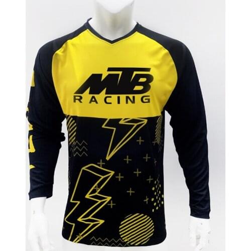 New Hot Sale Cycling Jersey downhill jersey Bike Mountain Bike Motorcycle Jersey Fitness breathable Short Sleeve T