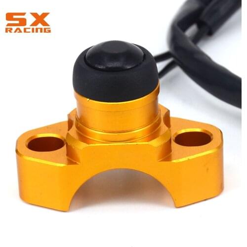 Motorcycle Gold CNC Universal Kill Switch Stop Start Button For SUZUKI RM85 125 250 RMZ250 450 RMX250 DR250 DRZ400 S SM DR650