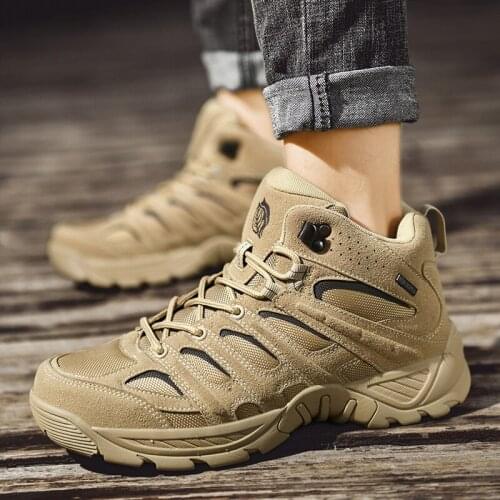 New Mens Hiking Walking Shoes Breathable Outdoor Trail Trekking Shoes Man Outdoor Sand Military Ankle Boots Men Climbing Boots