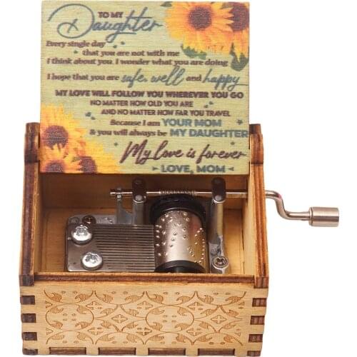 New handcranked music box, you are my sun theme song \Love Dad, Love Mom, Love Daughter, Love Wife\ Christmas Gift Birthday Gift