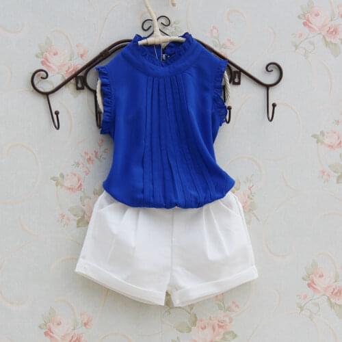 New Fashion Girls Blouses Children Spring Summer 2018 Kids Cool Chiffon Shirt Teenage School Girl clothing 8 Colors blouse shirt