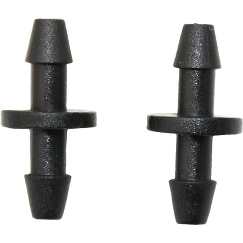1/8" Barbed Connector 3/5 hose 2-way irrigation connector for 3/5mm Water hose arrow dropper adapter 100Pcs