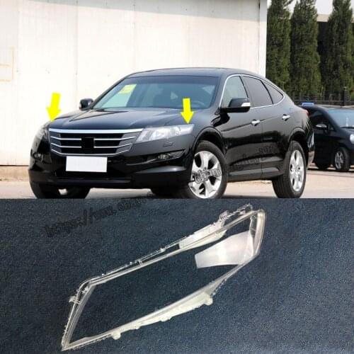 Fit For Honda Crosstour 2011 2012 2013 Headlight Headlamp Lens Cover Right&Left high quality Car modification accessories