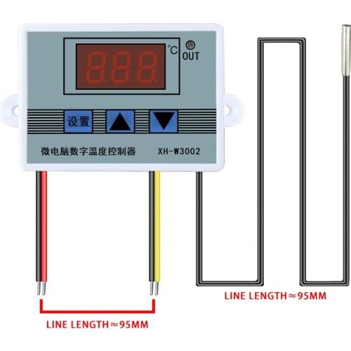 12V 24V 110V 220V Professional W3002 Digital LED Temperature Controller 10A Thermostat Regulator XH-3002