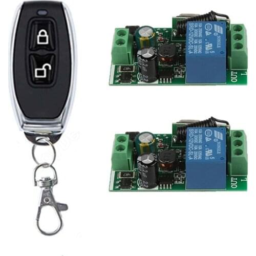 QIACHIP 433Mhz Universal Wireless Remote Control Switch AC 110V 220V 1CH RF Relay Receiver Module + RF 433Mhz Remote Transmitter