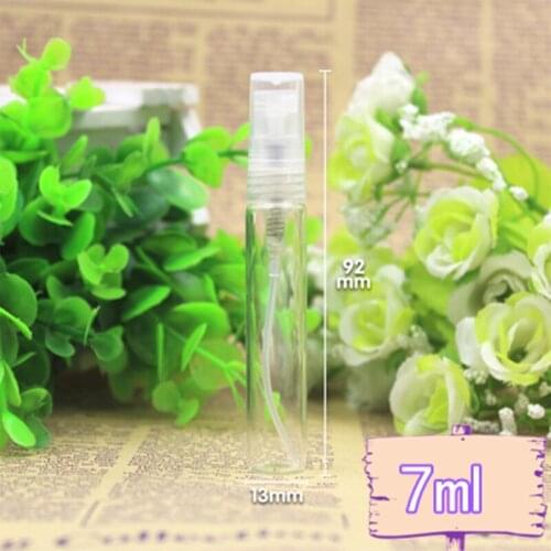Hot sale 500pcs/lot 7ML Glass Perfume Bottle,7cc Refillable Fragrance Perfume Atomizer,Glass Sprayer Bottle