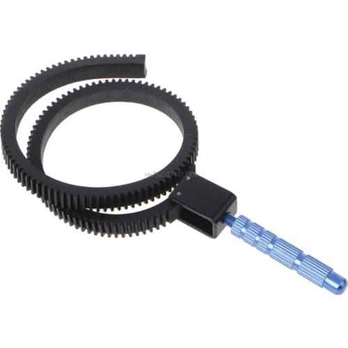 Adjustable Follow Focus Gear Ring Belt Aluminum Alloy Grip DSLR SLR Camcorder Camera Accessories