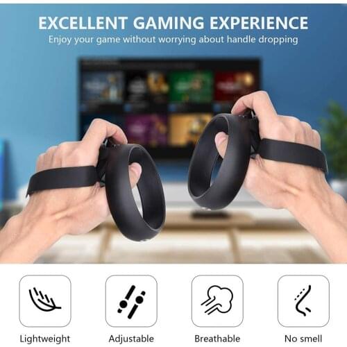 PU Knuckle Strap for Oculus Quest 2/Rift S VR Touch Controller Grip Adjustable Anti-lost Wrist Rope for Oculus Quest2 Accessory