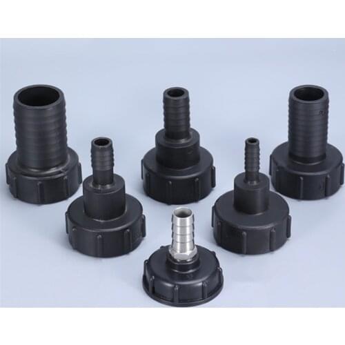 1Pcs IBC Tote Tank Drain Adapter Garden Hose Connector S60x6 Thread cap to 1/2" 3/4" 1" Fitting Replacement Valve Parts