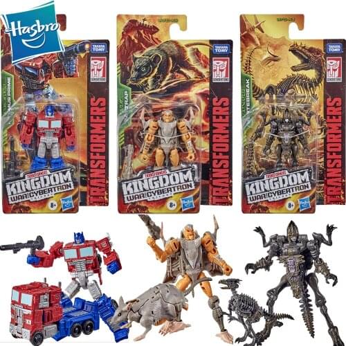 Hasbro Transformers Siege Kingdom Series Core Level Optimus Prime Rattrap Dinobot Actie Toy Figures Transformator Robot