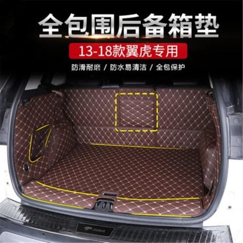 Car Styling Sticker TPE+XPE+ non-slip material fully enclosed trunk tail box mat for ford kuga 2013-2018