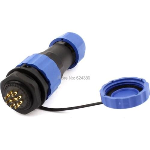 Waterproof Dustproof Aviation Connector SD20 20mm 9 Pin 9P Panel Mount Solder Female Male Plug Socket Straight IP68 Discount