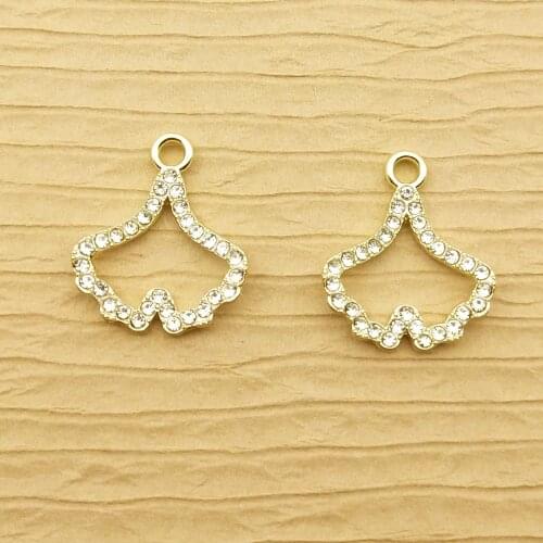 10pcs 14x16mm ginkgo leaf charm for jewelry making and crafting earring pendant bracelet charm necklace charm