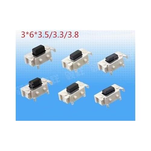 10PCS SMT 3X6X3.5MM 3*6*3.5 Tactile Tact Push Button Micro Switch 3X6X3.3MM 3*6*3.3 Button Micro Switch 3X6X3.8MM