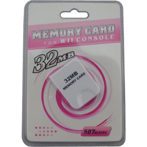 100pcs wholesale 32MB Memory Storage Card Saver for Wii for GameCube Xmas Gift