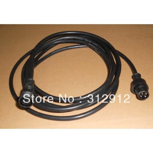 3m(10feet) long 4core BLACK extention cable,one end with male,the other end with female;the male connects diameter:15mm