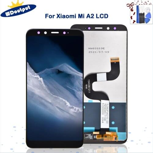 5.99" For Xiaomi Mi A2 6X LCD Display Touch Screen Digitizer For Xiaomi 6X / A2 LCD Display Screen Replacement Parts With Frame