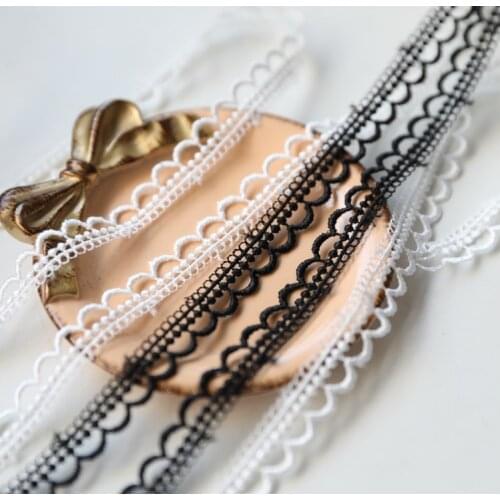 5 Yards Hot Sales Hollow Daisy Flower Lace Trim Water Soluble Floral Lace Ribon Fabric DIY 12mm