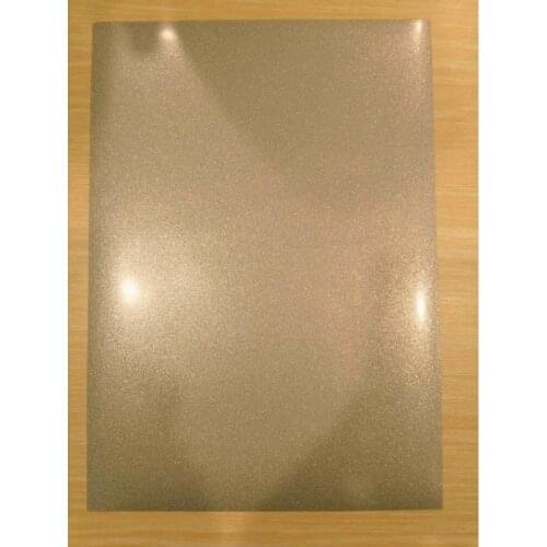 A4*8 pcs) Glitter Golden Color Cuttable Pu Flex Vinyl A4 Size 20"*39.37" Heat Transfer Vinyl for Clothing Tshirts