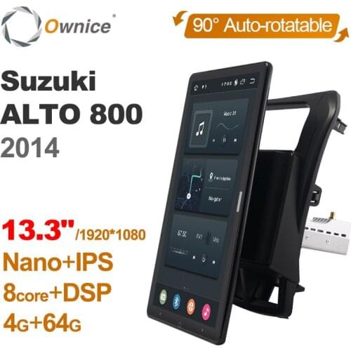 Android 10.0 Ownice Car Radio 1 din for Suzuki ALTO 800 2014 Car Auto Audio Video System Unit HDMI 13.3 Inch 1920*1080 GPS
