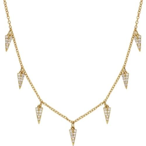 BOAKO Ins Triangle Necklace For Women 2020 Silver 925 Jewelry Necklace Charms Chains For Jewelry Choker Bijoux Femme #7.3