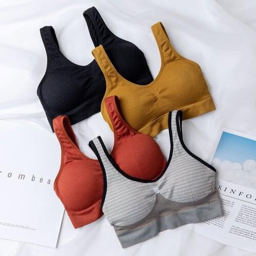 Women Push Up Bra Plus Size Bra Crop Top Sport Female Solid Color Wireless Underwear Seamless Bras Sexy Lingerie