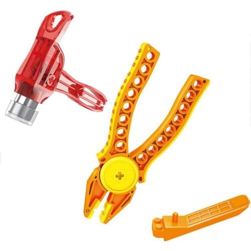 Creator Tools MOC Dismantled Device DIY Hammer Pliers Clip Suit Classic Assembly Remover Building Block Brick Separator Idea