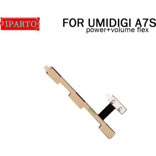 UMIDIGI A7S Side Button Flex Cable 100% Original Power + Volume button Flex Cable repair parts for UMIDIGI A7S