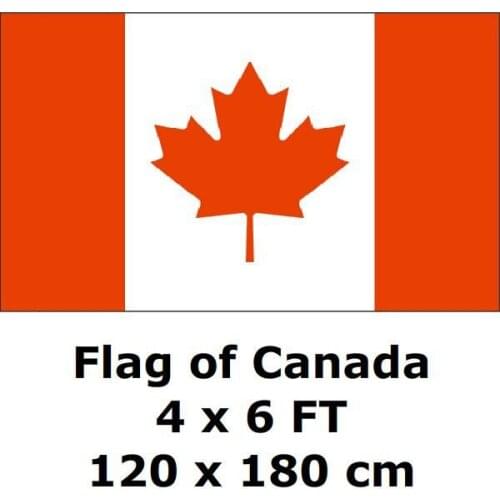 Canada Flag 120 x 180 cm 100D Polyester Maple Leaf Canadian Flags And Banners National Flag Country Banner