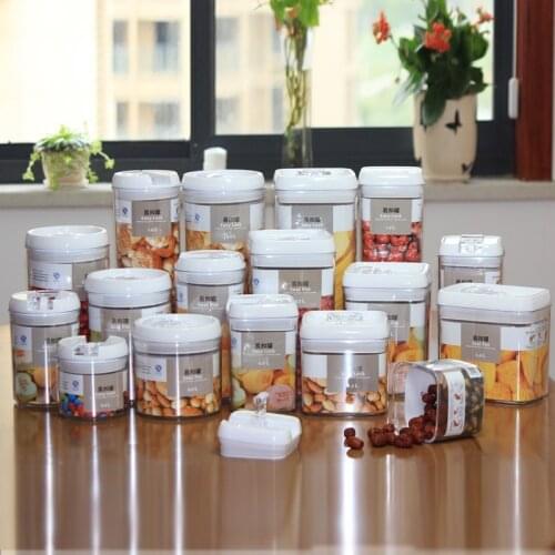 Fruits and multigrain storage tanks kitchen containers Multi-capacity plastic storage box food snacks melon seeds dried