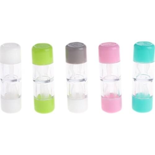 Cosmetic Contact Lens Container Holder RGP Hard Contact Lens Case Protective Box