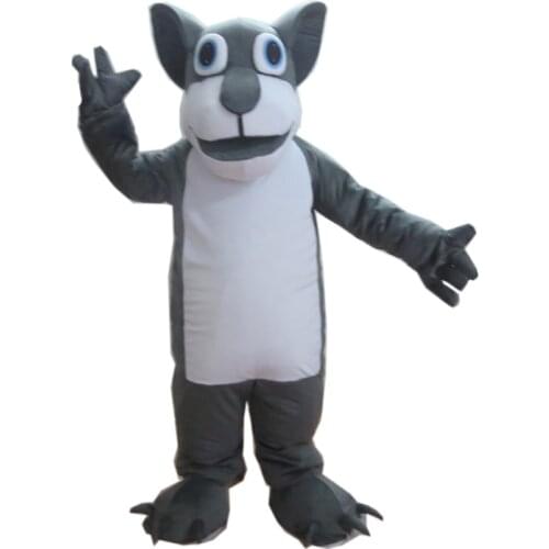 Wolf Dog Costume Cosplay Outfits Adult Women Men Cartoon Animal Mascot costume For Carnival Festival Commercial Activity