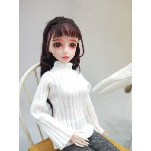 New Doll Blyth Clothes Long Sleeve Turtleneck Sweater T-shirt for Licca Pullip ob24 Blyth Pants 1/6 Doll Accessories Clothing
