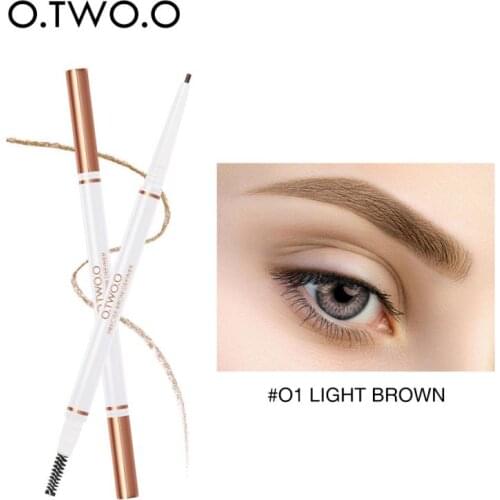 O.TWO.O 4 Styles Double Ended Automatic Eyebrow Pencil Waterproof Long Lasting EyeBrow Wax Fine Sketch Eye Brow Pencil TSLM1