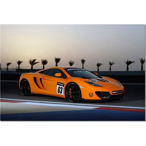 Supercar Poster 2014 McLaren 12C GT Sprint Wallpaper HD Prints Canvas Painting Wall art Picture Home Decorations