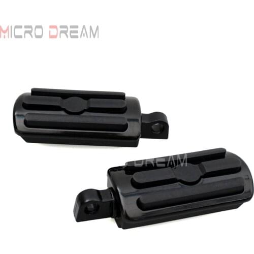 1 Pair Motorcycle Black Male Mount Footrests Footpeg Rubber Foot Pegs Pedal for Harley Softail Touring Sportster xl883 xl1200