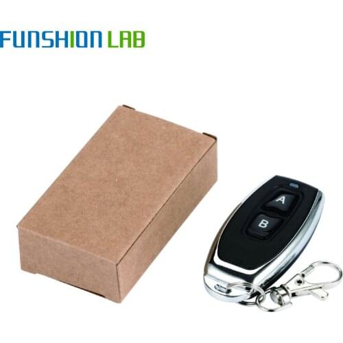 QIACHIP 433 MHZ RF Remote Control Learning Code 1527 EV1527 For Gate Garage Door Controller 433mhz Receiver Included Battery D