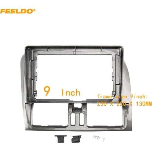 FEELDO Car Audio Fascia Frame Adapter For Volvo XC60 13-17 9" Big Screen 2DIN Dash Fitting Panel Frame Kit #HQ6890