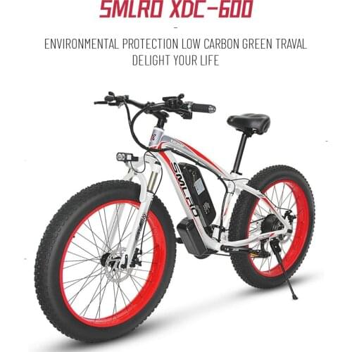 Fat Tire Electric Bike Beach Snow Bicycle 26 inch Fat Tire ebike 1000W Big Power Electric Mountain Bicycle 13AH Lithium Battery