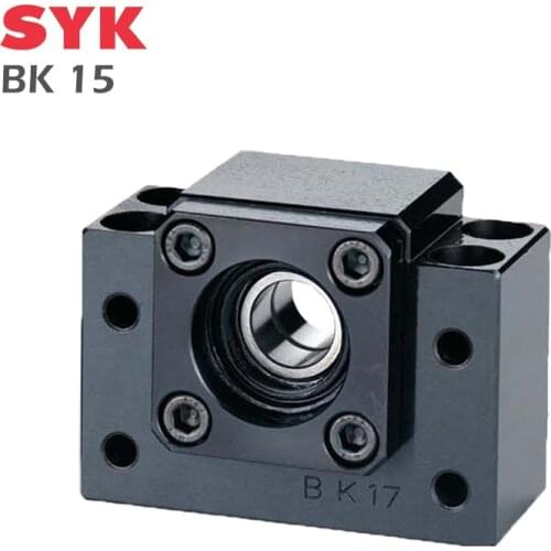 SYK Support Unit Professional BK15 BKBF15 Fixed-side C7 C5 C3 for ballscrew TBI sfu 2005 2010 Premium CNC Parts Spindle High