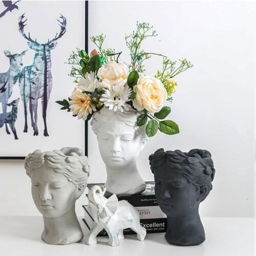 Creativity Human Vase Resin Nude Handicraft Furnishings Handmade Modern Home Decoration Flower Arrangement Flower Vases