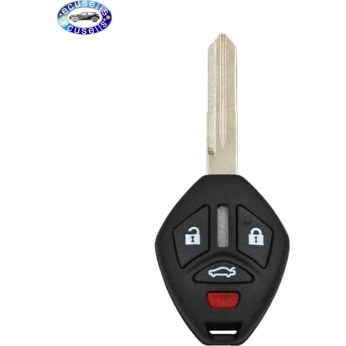 Remote Key Replacement Shell WITH 4 Button Pad For Mitsubishi Left blade